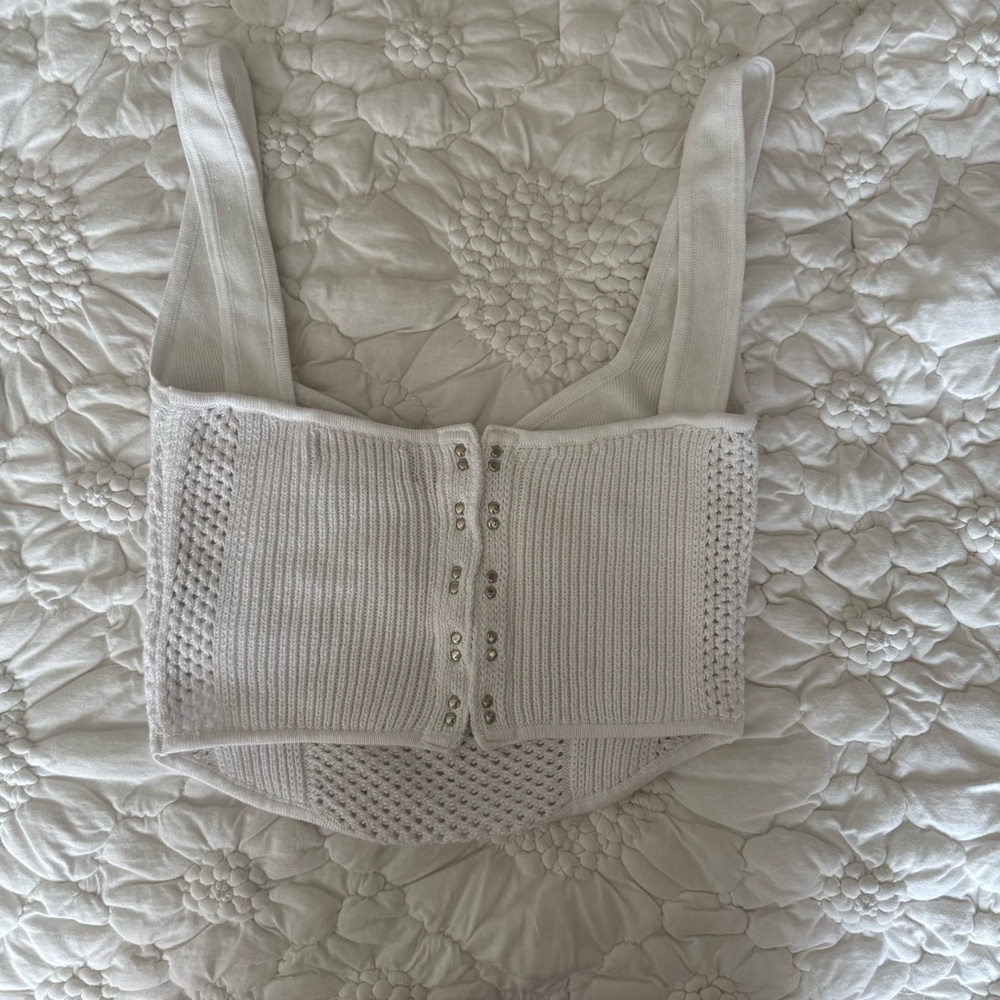 UO Zelma Knit Corset Tank Top - Picture 4 of 5